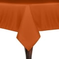 thumbnail image 1 of Ultimate Textile (5 Pack) 54 x 54-Inch Square Polyester Linen Tablecloth - for Wedding, Restaurant or Banquet use, Orange, 1 of 3