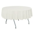 thumbnail image 1 of Ultimate Textile (5 Pack) 60-Inch Round Polyester Linen Tablecloth - for Wedding, Restaurant or Banquet use, Oyster, 1 of 3