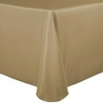 thumbnail image 1 of Ultimate Textile (5 Pack) 60 x 120-Inch Oval Polyester Linen Tablecloth - for Home Dining Tables, Camel Light Brown, 1 of 2