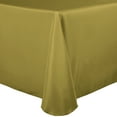 thumbnail image 1 of Ultimate Textile (5 Pack) 70 x 104-Inch Oval Polyester Linen Tablecloth - for Home Dining Tables, Acid Green, 1 of 2