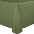thumbnail image 1 of Ultimate Textile (5 Pack) 70 x 104-Inch Oval Polyester Linen Tablecloth - for Home Dining Tables, Army Green, 1 of 2