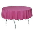 thumbnail image 1 of Ultimate Textile (5 Pack) 72-Inch Round Polyester Linen Tablecloth - for Wedding, Restaurant or Banquet use, Hot Pink, 1 of 3