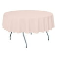 thumbnail image 1 of Ultimate Textile (5 Pack) 72-Inch Round Polyester Linen Tablecloth - for Wedding, Restaurant or Banquet use, Ice Peach, 1 of 3