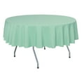 thumbnail image 1 of Ultimate Textile (5 Pack) 72-Inch Round Polyester Linen Tablecloth - for Wedding, Restaurant or Banquet use, Mint Light Green, 1 of 3