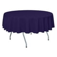 thumbnail image 1 of Ultimate Textile (5 Pack) 72-Inch Round Polyester Linen Tablecloth - for Wedding, Restaurant or Banquet use, Purple, 1 of 3