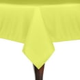 thumbnail image 1 of Ultimate Textile (5 Pack) 84 x 84-Inch Square Polyester Linen Tablecloth - for Wedding, Restaurant or Banquet use, Lemon Yellow, 1 of 3