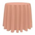 thumbnail image 1 of Ultimate Textile (5 Pack) 90-Inch Round Polyester Linen Tablecloth - for Wedding, Restaurant or Banquet use, Coral, 1 of 3