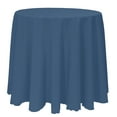 thumbnail image 1 of Ultimate Textile (5 Pack) 90-Inch Round Polyester Linen Tablecloth - for Wedding, Restaurant or Banquet use, Wedgewood Blue, 1 of 3