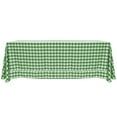 thumbnail image 1 of Ultimate Textile (5 Pack) 90 x 132-Inch Rectangular Polyester Gingham Checkered Tablecloth - for Picnic, Outdoor or Indoor Party use, Moss and White, 1 of 4