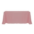 thumbnail image 1 of Ultimate Textile (5 Pack) 90 x 132-Inch Rectangular Polyester Linen Tablecloth with Rounded Corners - for Wedding, Restaurant or Banquet use, Mauve, 1 of 4