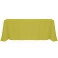 thumbnail image 1 of Ultimate Textile (5 Pack) 90 x 156-Inch Rectangular Polyester Linen Tablecloth with Rounded Corners - for Wedding, Restaurant or Banquet use, Acid Green, 1 of 4