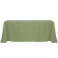 thumbnail image 1 of Ultimate Textile (5 Pack) 90 x 156-Inch Rectangular Polyester Linen Tablecloth with Rounded Corners - for Wedding, Restaurant or Banquet use, Army Green, 1 of 4