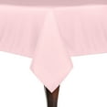 thumbnail image 1 of Ultimate Textile (5 Pack) 90 x 90-Inch Square Polyester Linen Tablecloth - for Wedding, Restaurant or Banquet use, Blush Ice Pink, 1 of 3