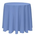 thumbnail image 1 of Ultimate Textile (5 Pack) 96-Inch Round Polyester Linen Tablecloth - for Wedding, Restaurant or Banquet use, Periwinkle Blue, 1 of 3