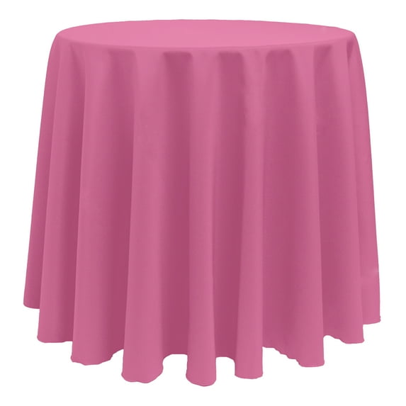 Ultimate Textile (5 Pack) 96-Inch Round Polyester Linen Tablecloth - for Wedding, Restaurant or Banquet use, Watermelon