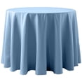 thumbnail image 1 of Ultimate Textile (5 Pack) Cotton-feel 108-Inch Round Tablecloth - for Wedding and Banquet, Hotel or Home Fine Dining use, Light Baby Blue, 1 of 3