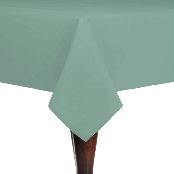 Ultimate Textile (5 Pack) Cotton-feel 52 x 70-Inch Rectangular Tablecloth - for Wedding and Banquet, Hotel or Home Fine Dining use, Seamist Light Green