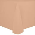 thumbnail image 1 of Ultimate Textile (5 Pack) Cotton-feel 60 x 84-Inch Oval Tablecloth - for Home Dining Tables, Peach, 1 of 3