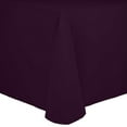 thumbnail image 1 of Ultimate Textile (5 Pack) Cotton-feel 70 x 104-Inch Oval Tablecloth - for Home Dining Tables, Aubergine Eggplant Purple, 1 of 3