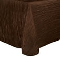 thumbnail image 1 of Ultimate Textile (5 Pack) Crinkle Taffeta - Delano 108-Inch Round Tablecloth - for Party, Wedding, Home Dining, Hotel and Catering use, Brown, 1 of 3