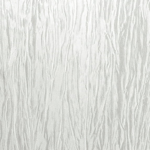 Ultimate Textile (5 Pack) Crinkle Taffeta - Delano 70 x 104-Inch Oval Tablecloth - for Home Dining Tables, White