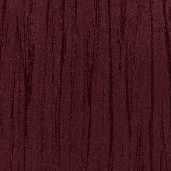 Ultimate Textile (5 Pack) Crinkle Taffeta - Delano 72 x 120-Inch Rectangular Tablecloth - for Party, Wedding, Home Dining, Hotel and Catering use, Burgundy Red