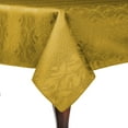 thumbnail image 1 of Ultimate Textile (5 Pack) Damask Kenya 60 x 120-Inch Rectangular Tablecloth - Home Dining Collection - Snakeskin Jacquard Design, Flax Gold, 1 of 4