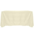 thumbnail image 1 of Ultimate Textile (5 Pack) Damask Kenya 90 x 132-Inch Rectangular Tablecloth - Home Dining Collection - Snakeskin Jacquard Design, Natural Ivory Cream, 1 of 4