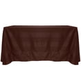 thumbnail image 1 of Ultimate Textile (5 Pack) Damask Kenya 90 x 156-Inch Rectangular Tablecloth - Home Dining Collection - Snakeskin Jacquard Design, Chocolate Brown, 1 of 4