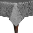 thumbnail image 1 of Ultimate Textile (5 Pack) Damask Miranda 60 x 144-Inch Oval Tablecloth - Home Dining Collection - Floral Leaf Two-tone Jacquard Design, Pewter Grey, 1 of 3