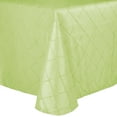 thumbnail image 1 of Ultimate Textile (5 Pack) Embroidered Pintuck Taffeta 120 x 120-Inch Square Tablecloth with Rounded Corners Honeydew Light Green, 1 of 3