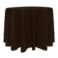 thumbnail image 1 of Ultimate Textile (5 Pack) Embroidered Pintuck Taffeta 126-Inch Round Tablecloth Espresso Dark Brown, 1 of 3