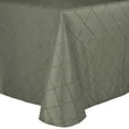 thumbnail image 1 of Ultimate Textile (5 Pack) Embroidered Pintuck Taffeta 52 x 70-Inch Oval Tablecloth Aspen Mist, 1 of 2