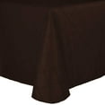 thumbnail image 1 of Ultimate Textile (5 Pack) Embroidered Pintuck Taffeta 54 x 96-Inch Oval Tablecloth Espresso Dark Brown, 1 of 2