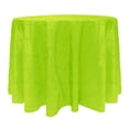 thumbnail image 1 of Ultimate Textile (5 Pack) Embroidered Pintuck Taffeta 96-Inch Round Tablecloth Apple Lime Green, 1 of 3