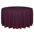 thumbnail image 1 of Ultimate Textile (5 Pack) Faux Burlap - Havana 132-Inch Round Tablecloth - Basket Weave, Burgundy Red, 1 of 3