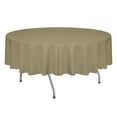 thumbnail image 1 of Ultimate Textile (5 Pack) Faux Burlap - Havana 58-Inch Round Tablecloth - Basket Weave, Natural, 1 of 3