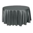 thumbnail image 1 of Ultimate Textile (5 Pack) Herringbone - Fandango 96-Inch Round Tablecloth, Charcoal Grey, 1 of 3
