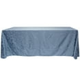 thumbnail image 1 of Ultimate Textile (5 Pack) Miranda 108 x 132-Inch Rectangular Damask Tablecloth - Jacquard Weave, Slate Blue, 1 of 3