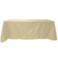 thumbnail image 1 of Ultimate Textile (5 Pack) Miranda 108 x 156-Inch Rectangular Damask Tablecloth - Jacquard Weave, Champagne Ivory Cream, 1 of 3