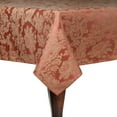 thumbnail image 1 of Ultimate Textile (5 Pack) Miranda 52 x 70-Inch Rectangular Damask Tablecloth - Jacquard Weave, Sienna Burnt Orange, 1 of 3