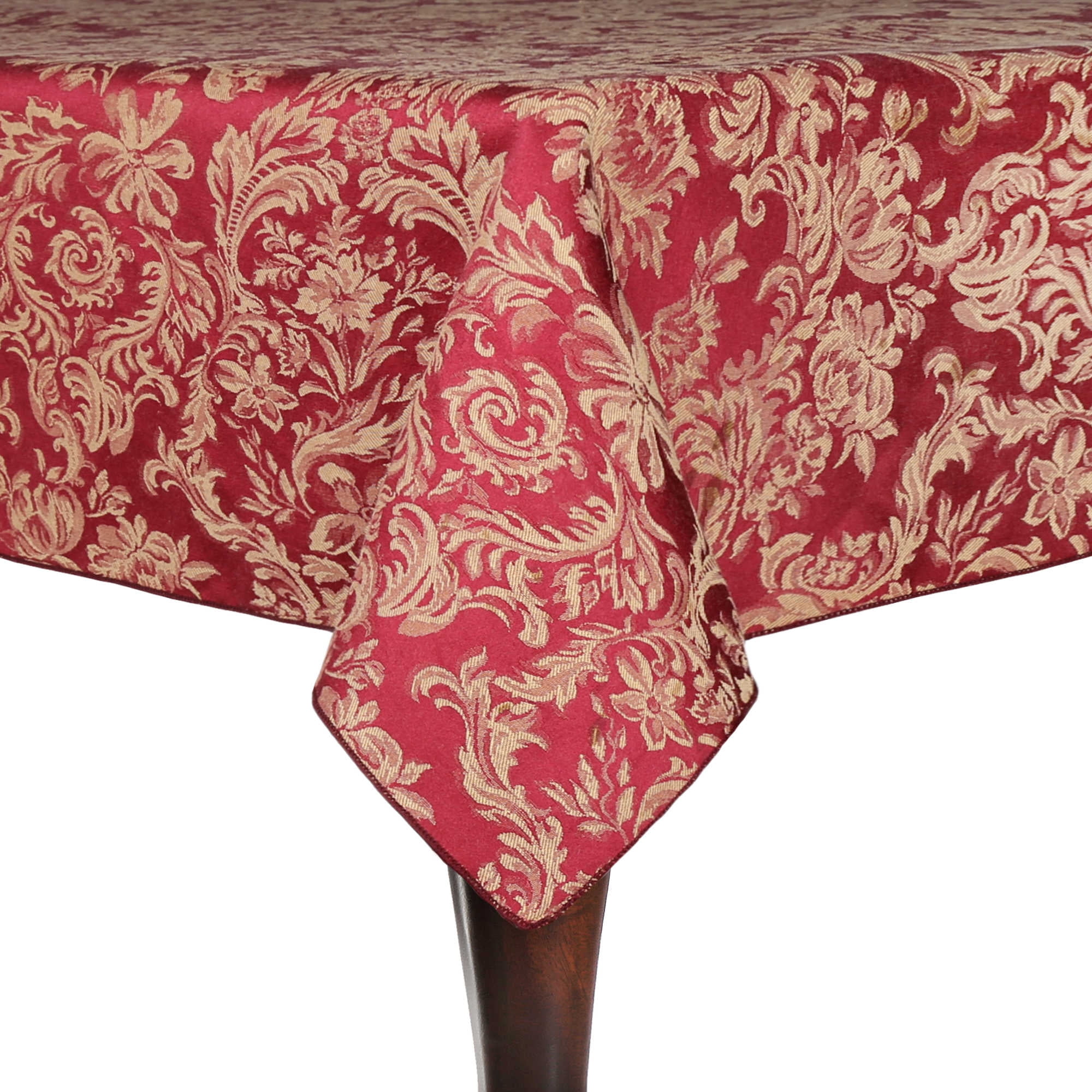 Ultimate Textile (5 Pack) Miranda 54 x 54-Inch Square Damask Tablecloth ...
