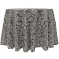 thumbnail image 1 of Ultimate Textile (5 Pack) Miranda 60-Inch Round Damask Tablecloth - Jacquard Weave, Pewter Grey, 1 of 3
