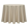 thumbnail image 1 of Ultimate Textile (5 Pack) Poly-cotton Twill 108-Inch Round Tablecloth - for Restaurant and Catering, Hotel or Home Dining use, Beige, 1 of 3