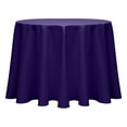 thumbnail image 1 of Ultimate Textile (5 Pack) Poly-cotton Twill 114-Inch Round Tablecloth - for Restaurant and Catering, Hotel or Home Dining use, Purple, 1 of 3