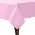 thumbnail image 1 of Ultimate Textile (5 Pack) Poly-cotton Twill 54 x 96-Inch Rectangular Tablecloth - for Restaurant and Catering, Hotel or Home Dining use, Light Pink, 1 of 3