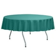 thumbnail image 1 of Ultimate Textile (5 Pack) Poly-cotton Twill 60-Inch Round Tablecloth - for Restaurant and Catering, Hotel or Home Dining use, Teal, 1 of 3