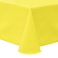 thumbnail image 1 of Ultimate Textile (5 Pack) Poly-cotton Twill 60 x 84-Inch Oval Tablecloth - for Home Dining Tables, Lemon Yellow, 1 of 3