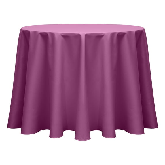 Ultimate Textile (5 Pack) Poly-cotton Twill 72-Inch Round Tablecloth - for Restaurant and Catering, Hotel or Home Dining use, Plumberry