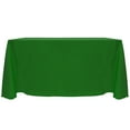thumbnail image 1 of Ultimate Textile (5 Pack) Reversible Shantung Satin - Majestic 108 x 156-Inch Rectangular Tablecloth - for Weddings, Home Parties and Special Event use, Emerald Green, 1 of 4